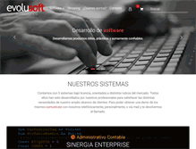 Tablet Screenshot of evolusoftweb.com.ar